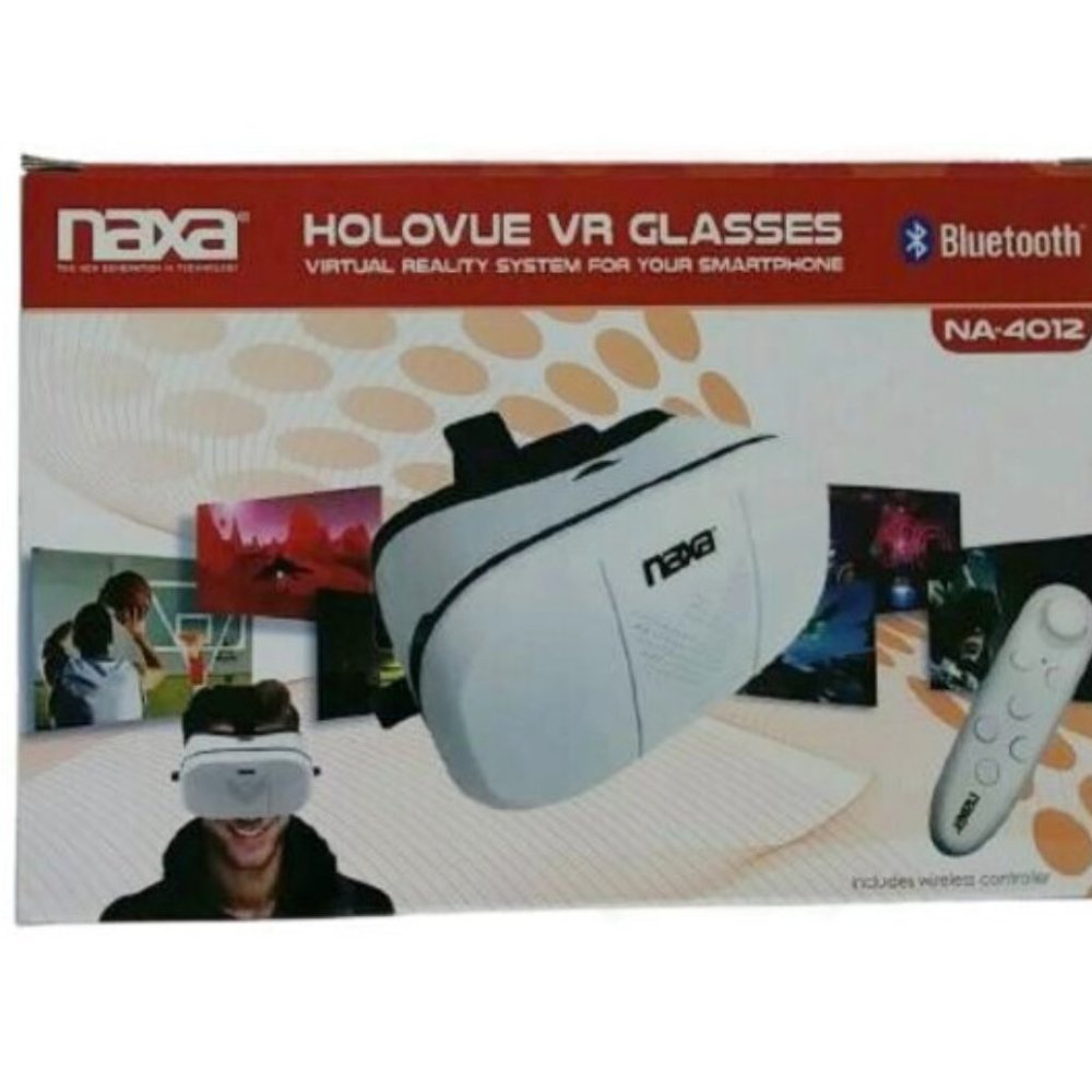 NAXA Holovue Virtual Reality Glasses for Your Smartphone with Remote NA-4012